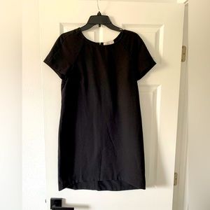 Black Shift Dress with Zipper